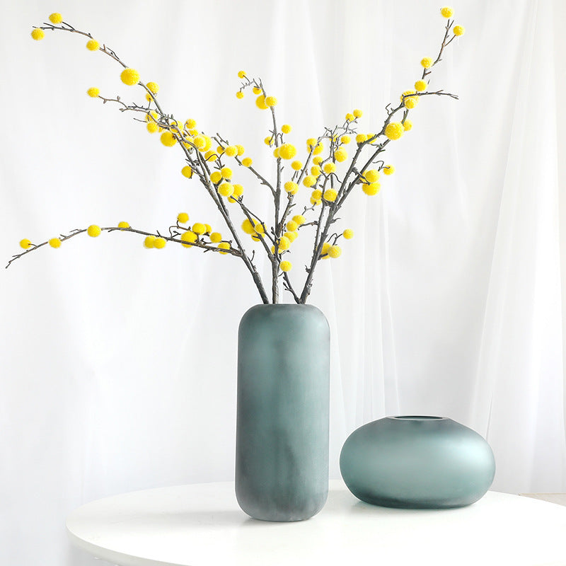 Luxurious Flower Artificial Flower Glass Vase