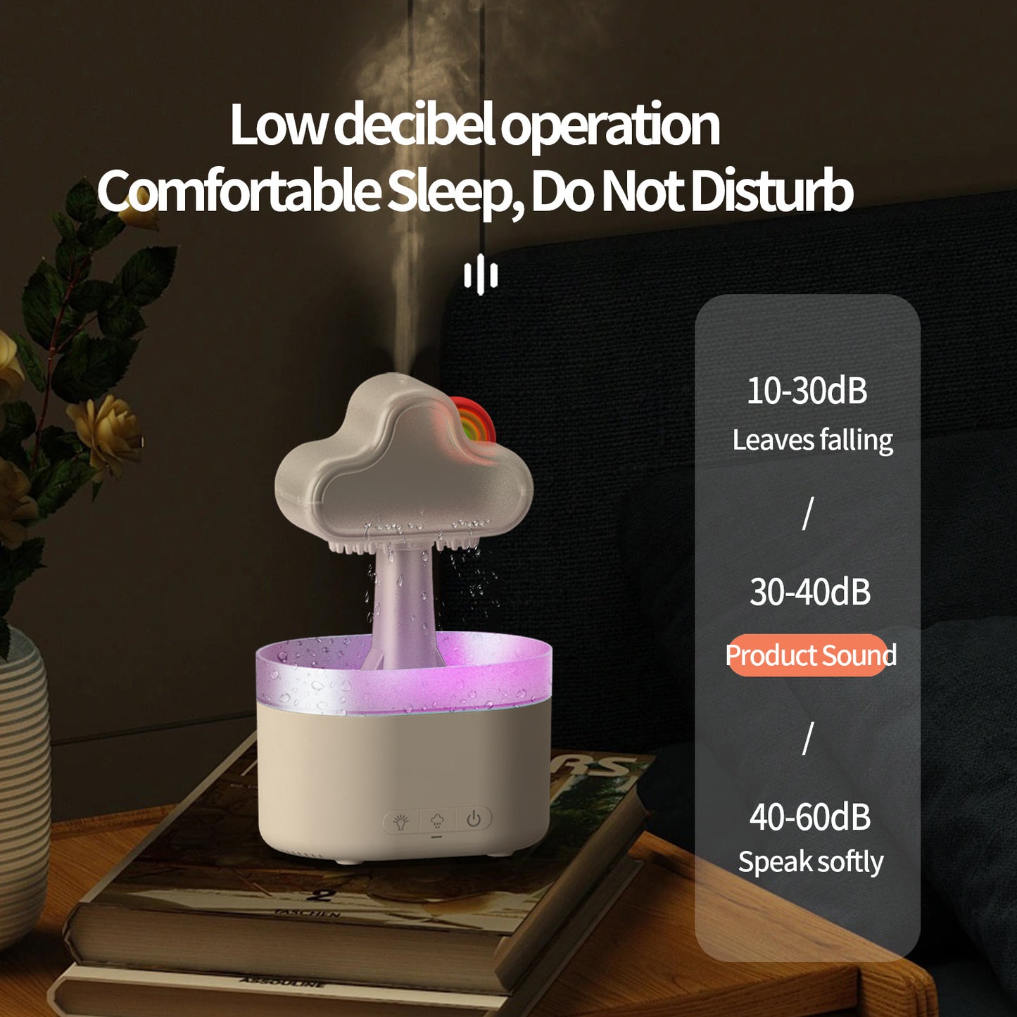 Rainbow After Rain Humidifier Snuggling 500ML Cloud Humidifier Air Humidifier