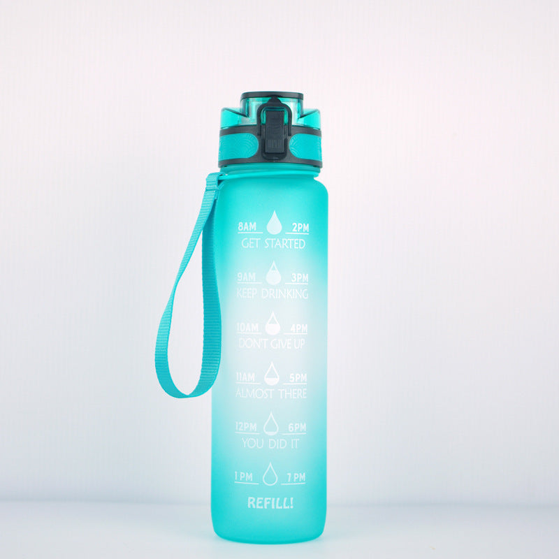 Transparent Flask Water Bottle 1000ml Bottled Kawaii Bottle