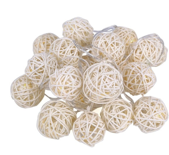 Rattan Ball LED Lights