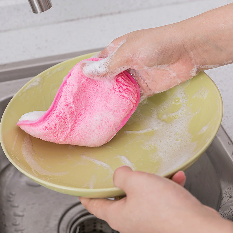 Color double-sided cleaning sponge