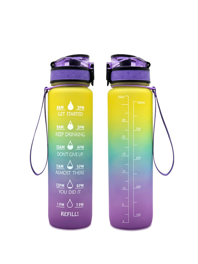 Transparent Flask Water Bottle 1000ml Bottled Kawaii Bottle