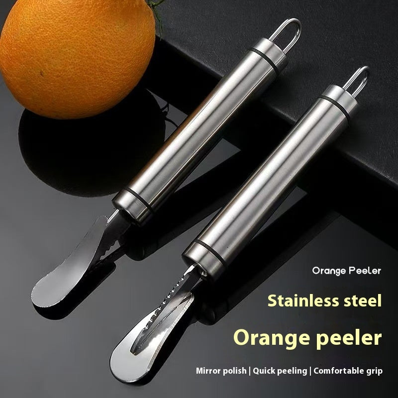 Orange-peeling Device Stainless Steel Household Peeling Kitchen Gadgets