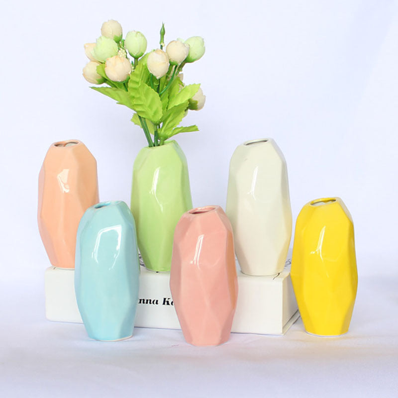 Ceramic vase flower arrangement