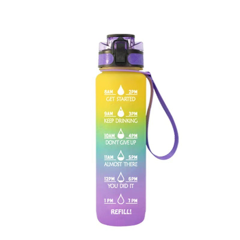 Transparent Flask Water Bottle 1000ml Bottled Kawaii Bottle