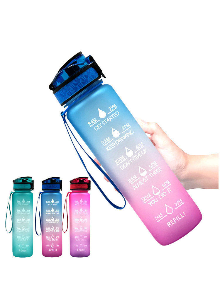 Transparent Flask Water Bottle 1000ml Bottled Kawaii Bottle