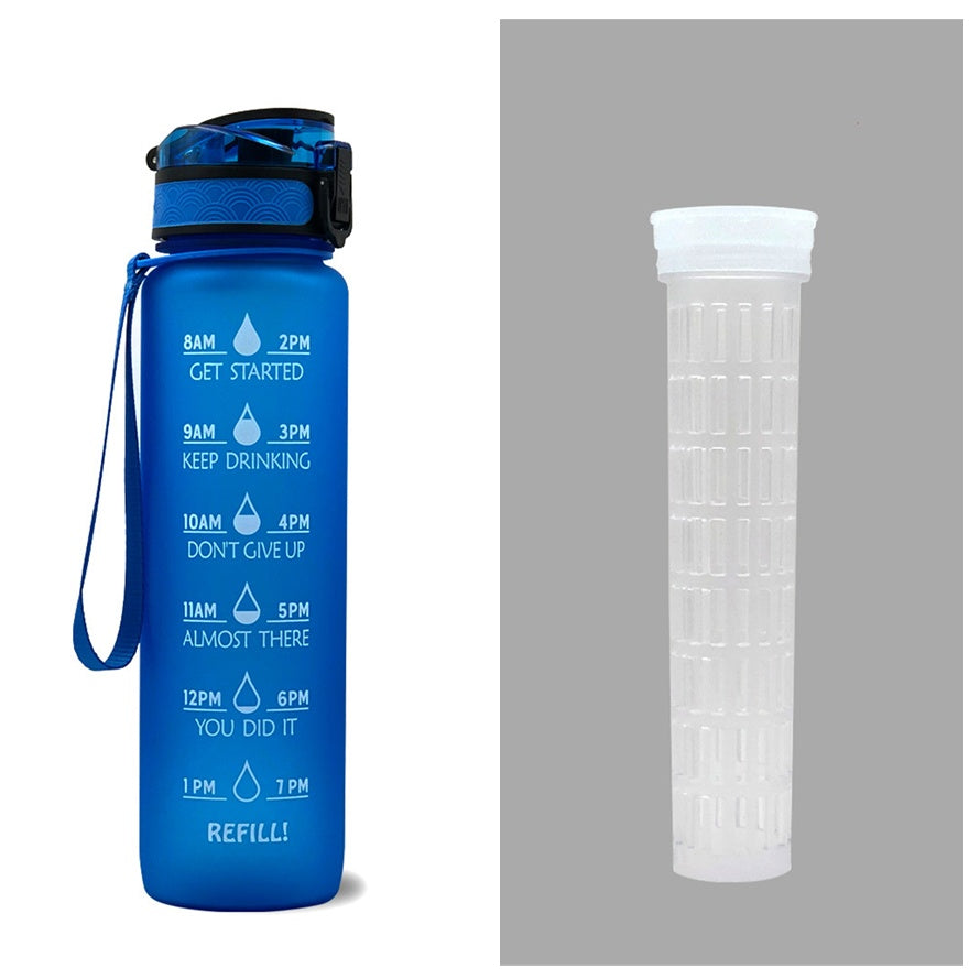 1L Tritan Water Bottle With Time Marker