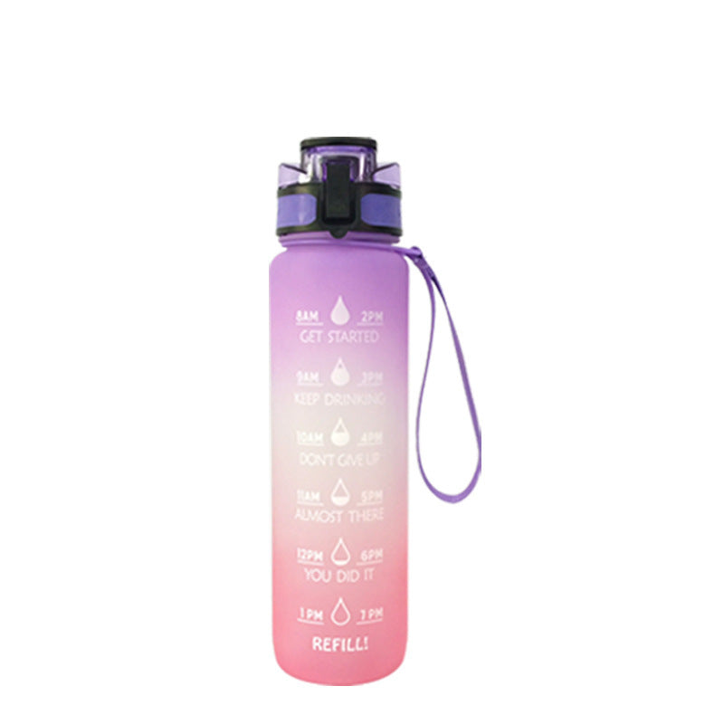 Transparent Flask Water Bottle 1000ml Bottled Kawaii Bottle