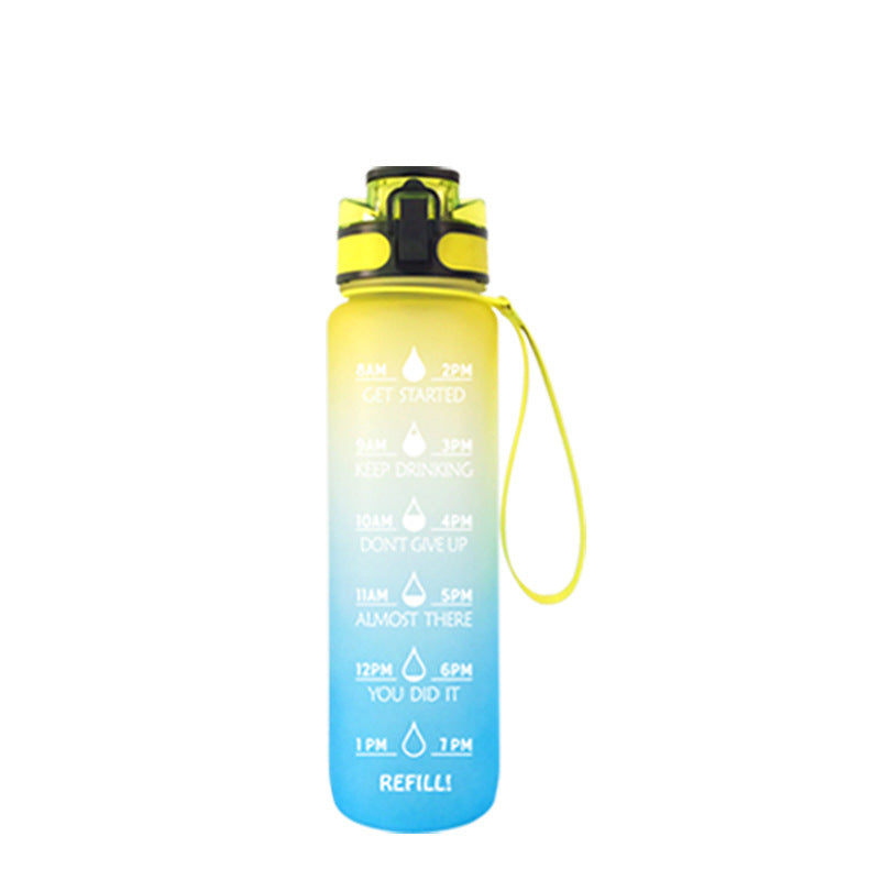 Transparent Flask Water Bottle 1000ml Bottled Kawaii Bottle