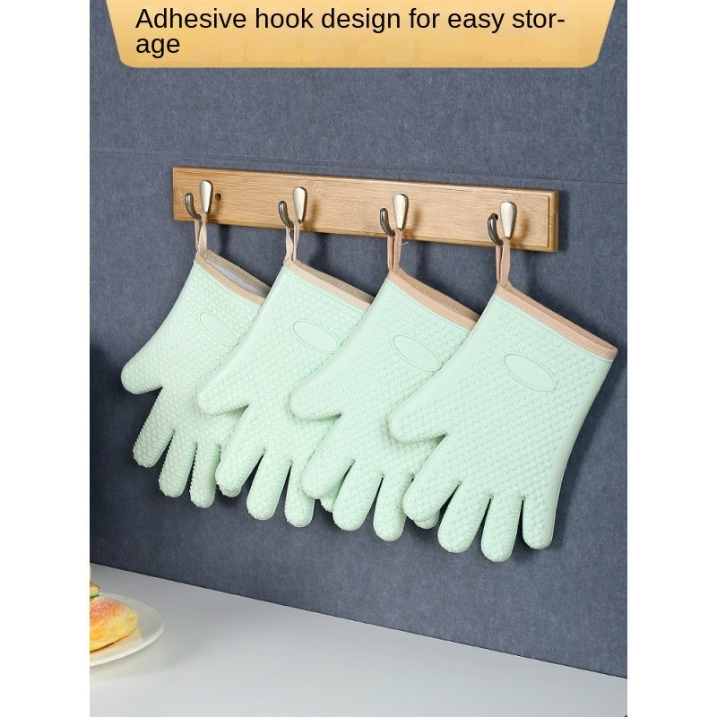 Silicone Gloves Microwave Oven Baking Gloves Kitchen Anti-scald