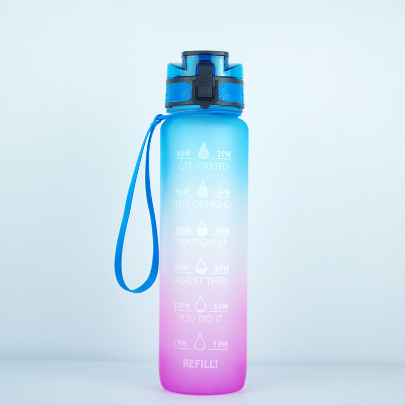 Transparent Flask Water Bottle 1000ml Bottled Kawaii Bottle