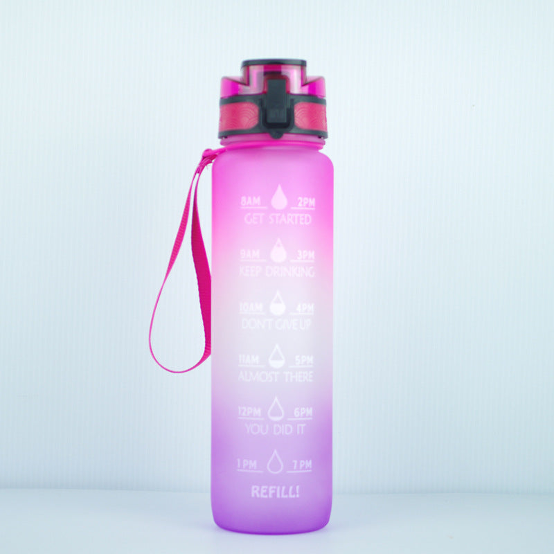 Transparent Flask Water Bottle 1000ml Bottled Kawaii Bottle