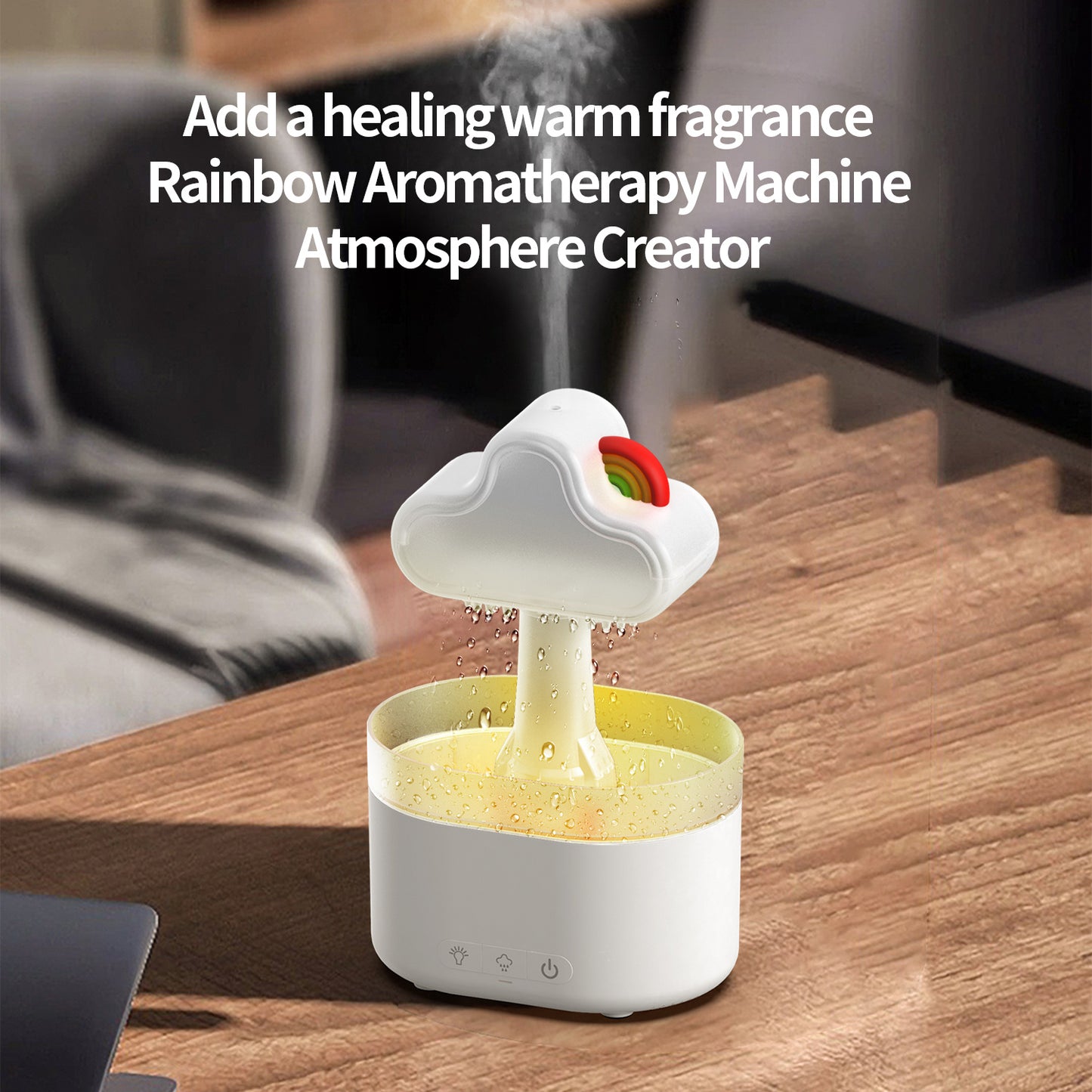 Rainbow After Rain Humidifier Snuggling 500ML Cloud Humidifier Air Humidifier