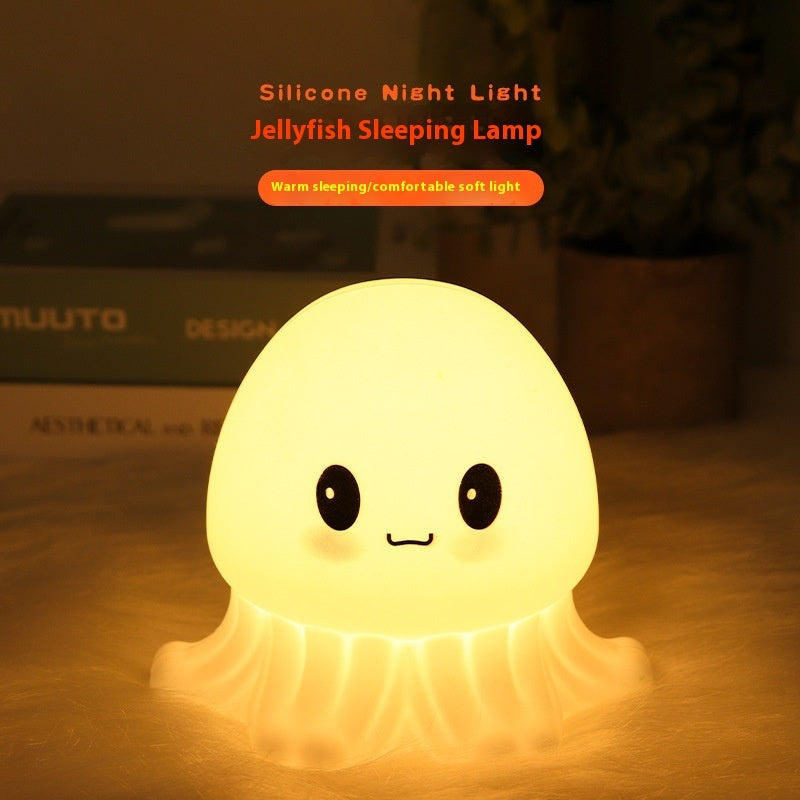 Cute Jellyfish Lamp Creative Octopus Silicone Sleeping Night Light