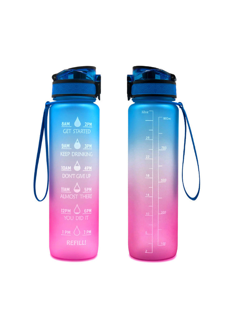 Transparent Flask Water Bottle 1000ml Bottled Kawaii Bottle